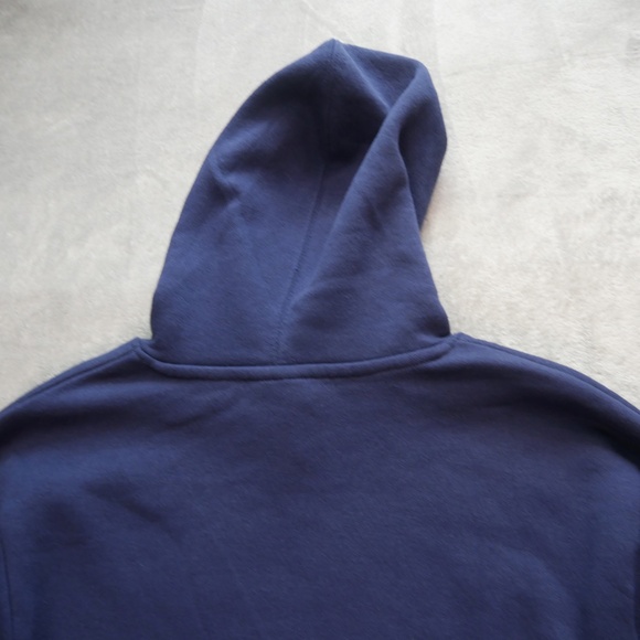 New England Patriots NFL Teens Women Medium 7/9 Blue Pullover Hoodie Sweatshirt - Picture 7 of 12